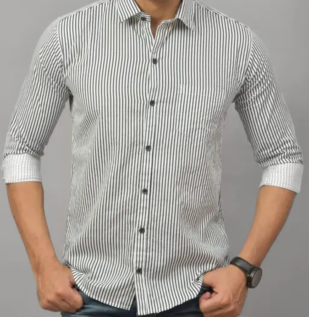 MEN COTTON BLEND PRINTED SHIRT | REGULAR FIT FULL SLEEVE CASUAL & OFFICE WEAR SHIRT FOR MEN | GREEN STYLIST PARTY WEAR SHIRT