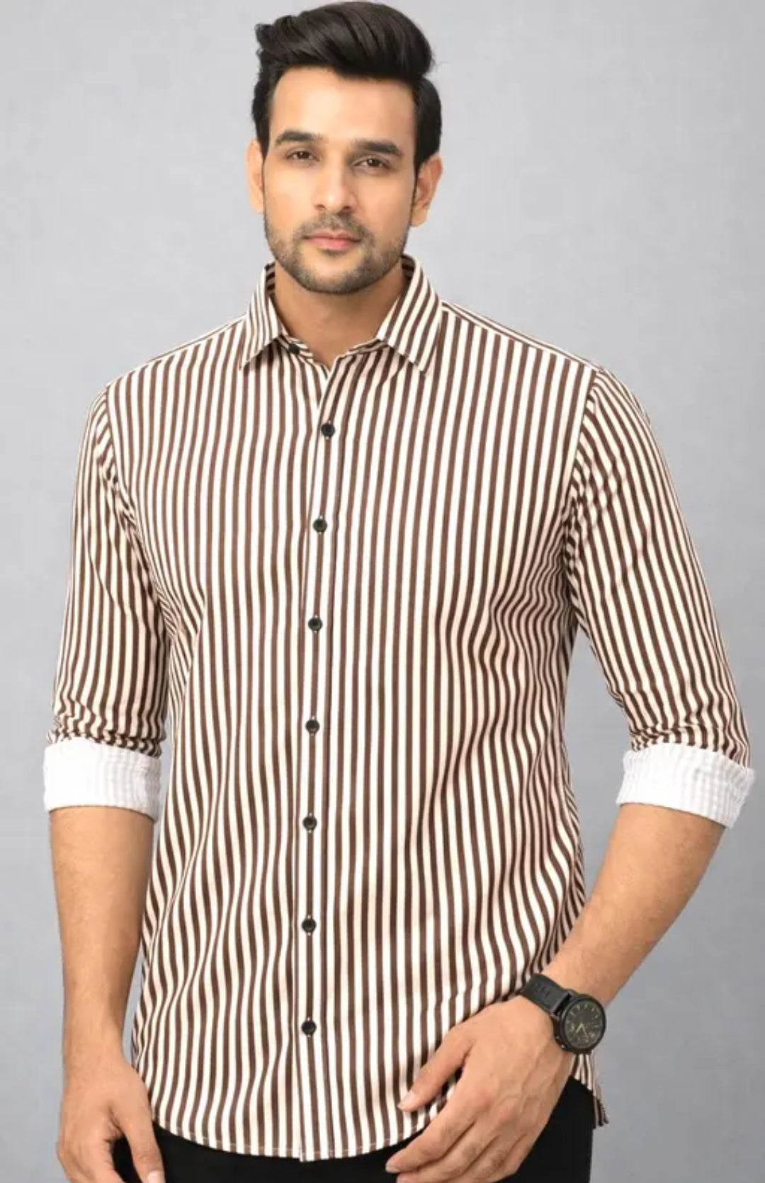 MEN COTTON BLEND PRINTED SHIRT | REGULAR FIT FULL SLEEVE CASUAL & OFFICE WEAR SHIRT FOR MEN | GREEN STYLIST PARTY WEAR SHIRT