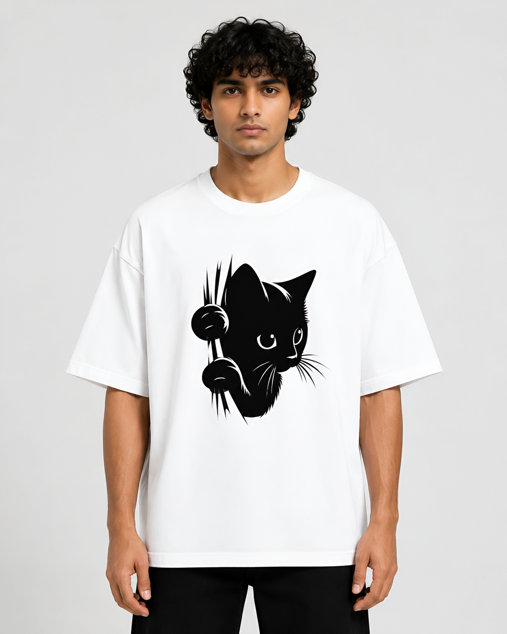 "Silent Observer" Unisex Oversized Standard T-Shirt