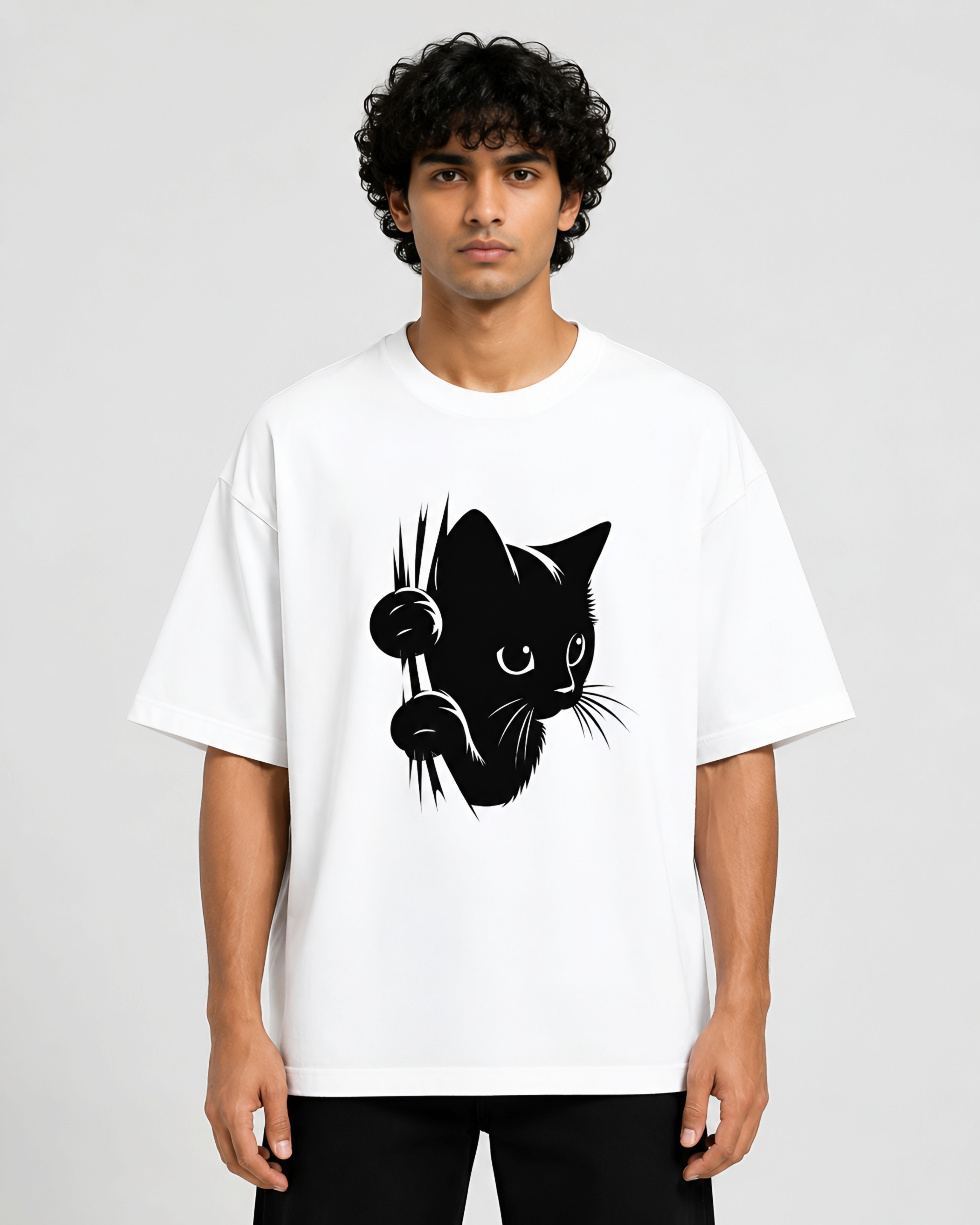 "Silent Observer" Unisex Oversized Standard T-Shirt