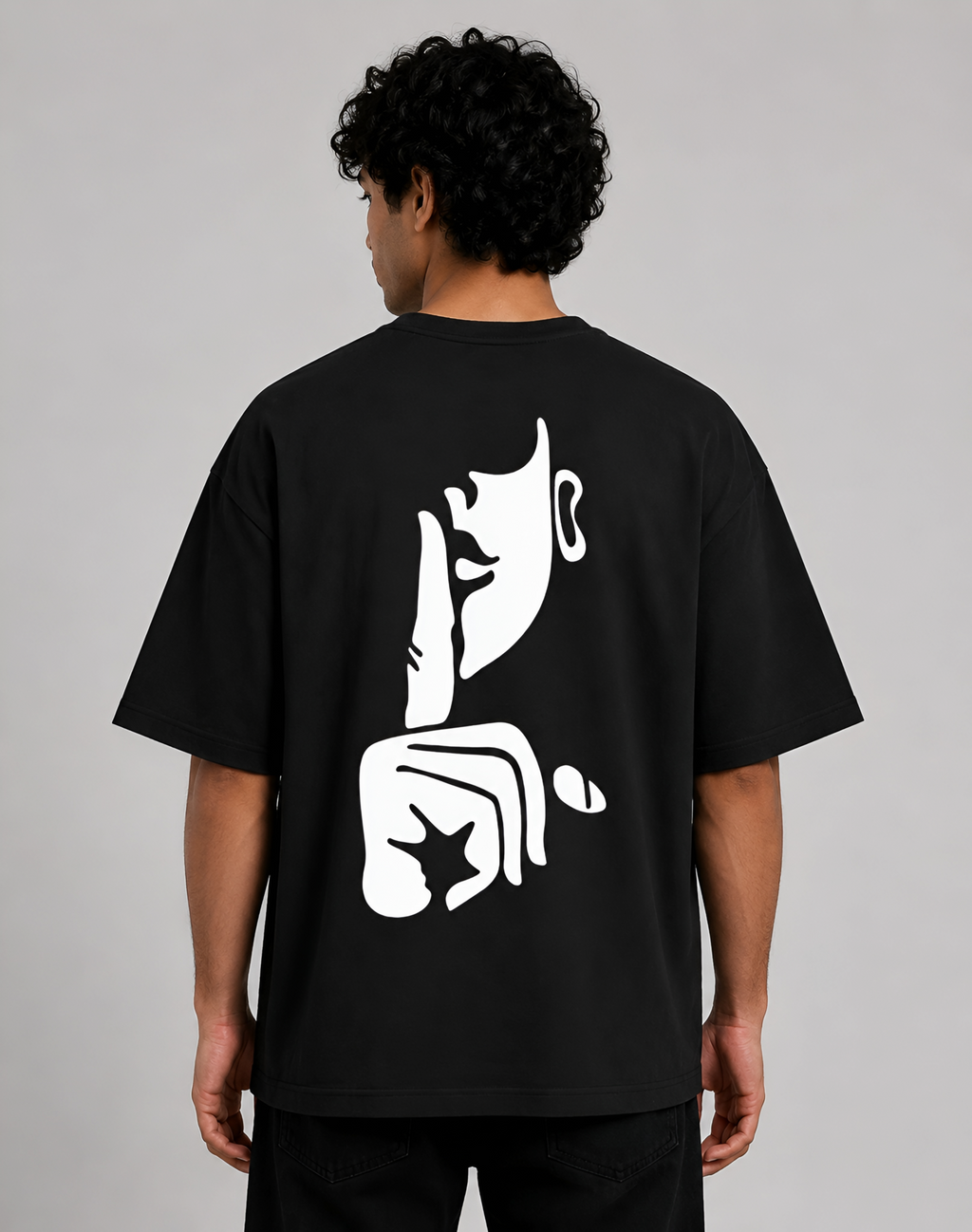 Keep Quiet Graphic Unisex Oversized Standard T-Shirt