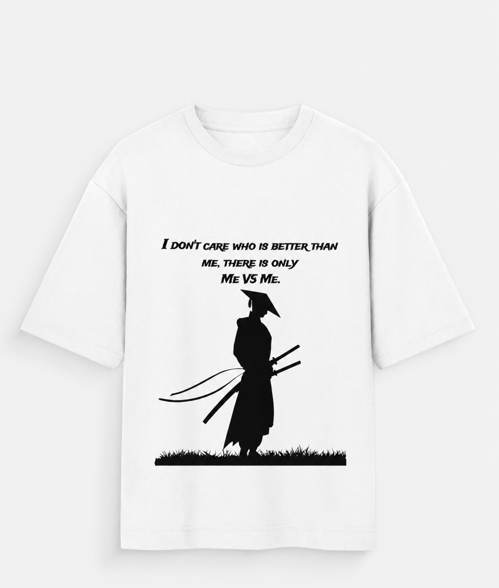 SAMURAI GRAPHIC PRINTED Unisex Oversized Standard T-Shirt