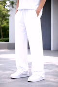 Men Solid Lounge Pants | Comfortable Loose Fit Track Pants | Soft Fabric Casual Trousers for Daily & Home Wear