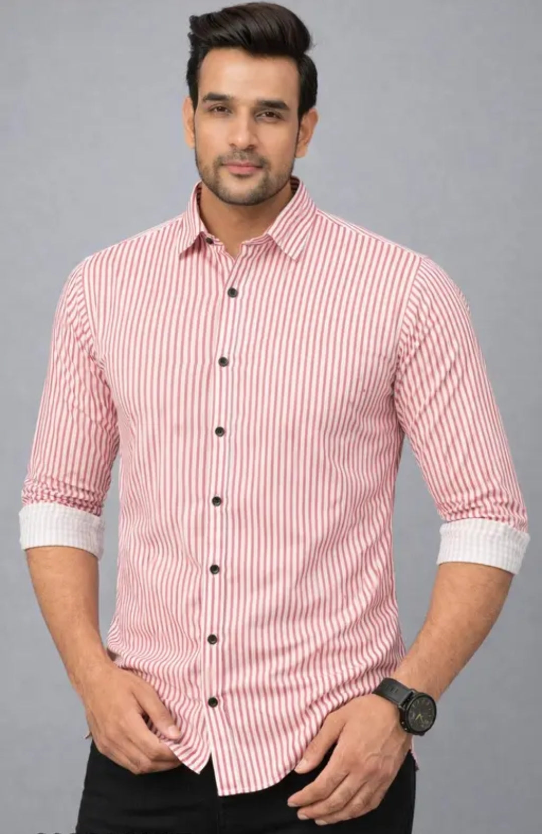 MEN COTTON BLEND PRINTED SHIRT | REGULAR FIT FULL SLEEVE CASUAL & OFFICE WEAR SHIRT FOR MEN | GREEN STYLIST PARTY WEAR SHIRT